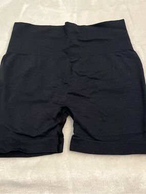 SHEIN Black High-Rise Seamless Bike Shorts